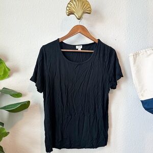 J Crew Perfect Soft Black Tee